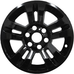 18" Chevrolet Silverado, Tahoe, Suburban GLOSS BLACK wheel skin set (Fits 14-18, 15-20)