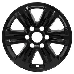 17" FORD F-150 GLOSS BLACK wheel skin set (Fits 15-20)