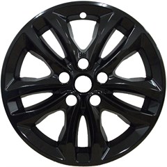 17" Chevrolet Malibu Gloss Black Wheel Skin Set (Fits 16-18)