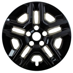 16" JEEP COMPASS GLOSS BLACK WHEEL SKIN SET (Fits 17-20)