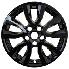 17" NISSAN ROGUE GLOSS BLACK wheel skin set (Fits 17-22)