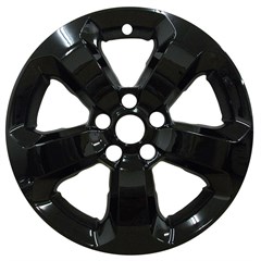 17" JEEP COMPASS GLOSS BLACK WHEEL SKIN SET(Fits 17-21)