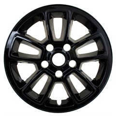 17" GRAND JEEP CHEROKEE LAREDO GLOSS BLACK WHEEL SKIN SET (Fits 18-20)