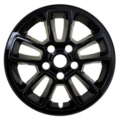 17" GRAND JEEP CHEROKEE LAREDO GLOSS BLACK wheel skin set (Fits 18-20)