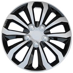 15" UNIVERSAL SILVER / ICE BLACK WHEEL COVER