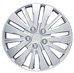 15" UNIVERSAL SILVER WHEEL COVER SET