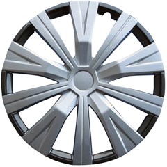 16" TOYOTA CAMRY STYLE SILVER / CHARCOAL WHEEL COVER SET