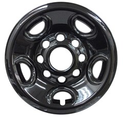 16" CHEVROLET SILVERADO 2500 / CHEVROLET SUBURBAN, GMC YUKON GLOSS BLACK WHEEL SKIN (Fits 99-09)