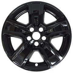 17" JEEP COMPASS GLOSS BLACK WHEEL SKIN (Fits 22-23)