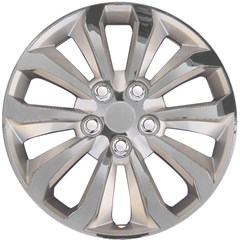 14" UNIVERSAL SILVER LACQUER WHEEL COVER SET