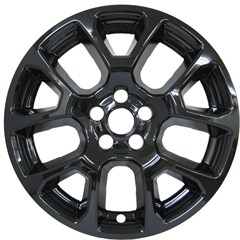 18" JEEP COMPASS LATITUDE GLOSS BLACK WHEEL SKIN SET (Fits 2022-23)