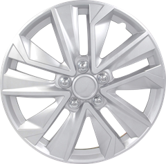 WHEEL COVER SET UNIVERSAL SILVER 16''
