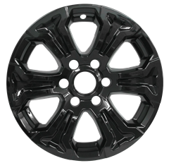WHEEL SKIN SET 18" GMC YUKON 1500 SLE GLOSS BLACK FITS 21-25