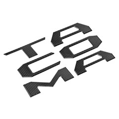 2024-26 TOYOTA TACOMA TAILGATE INLAY DIAMOND GLOSS BLACK