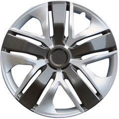 15" HONDA FIT STYLE SILVER / CHARCOAL WHEEL COVERS